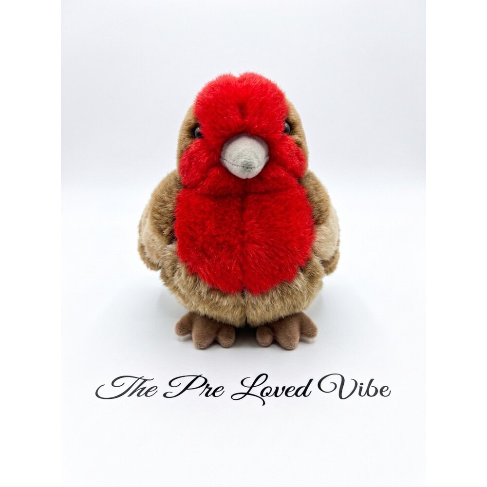Audubon 5" House Finch Brown Red Plush With Sound